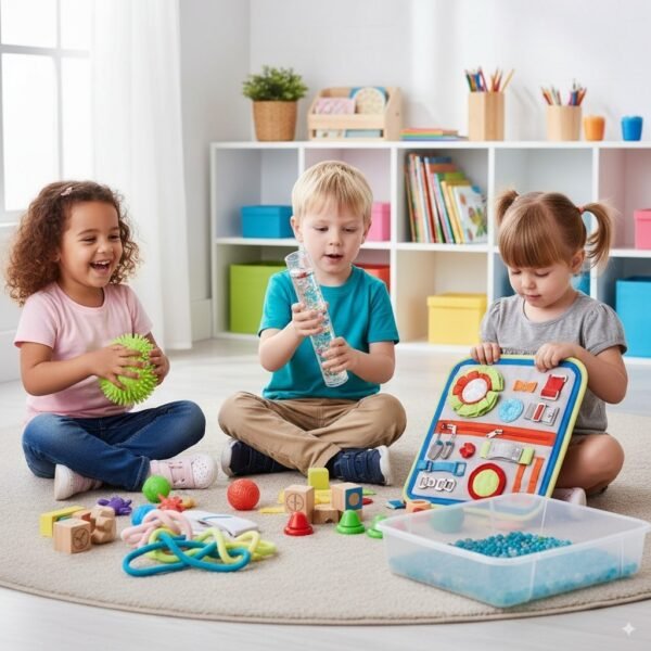 Juguetes sensoriales Montessori