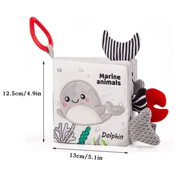 Libro sensorial para bebés (0–3 años): el primer juguete educativo que estimula su curiosidad - ocean 967