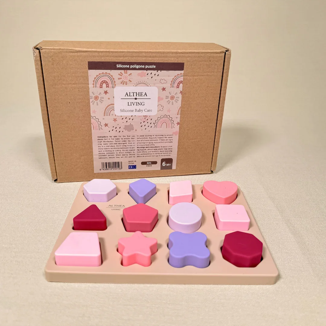 Puzzle sensorial apilable de silicona orgánica 4 Puzzle sensorial apilable de silicona orgánica - Imagen 4