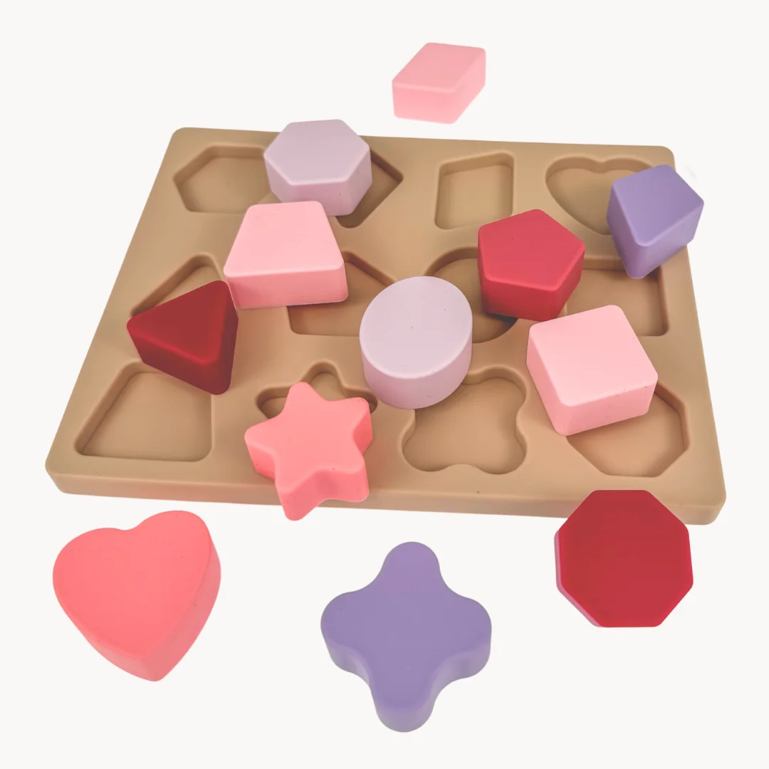 Puzzle sensorial apilable de silicona orgánica 3 Puzzle sensorial apilable de silicona orgánica - Imagen 3